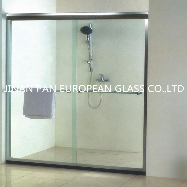 tempered glass bathroom door