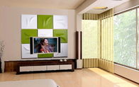 Fashion PU 3D Decorative Wall Panel for Bedroom / Hotel / KTV