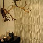 Textured Recycled Decorative 3D Wall Panels / Commercial Wall Board Tile