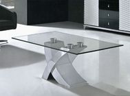 Modern Rectangle Glass Coffee Table for Living Room Factory Wholesale