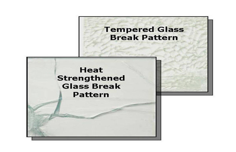 Impact Resistant Safety Tempered Glass Clear For Doors CCC ISO CE