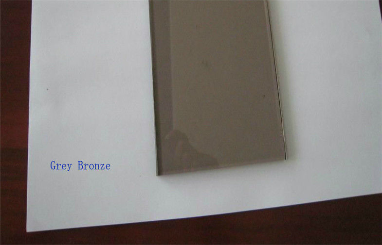 Heat Insulated Colored Glass Panels Bronze 25mm For Curtain Wall