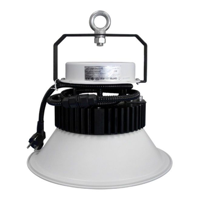 Natural White 80W Industrial High Bay Led Lighting Fixtures With Frosted Tempered Glass