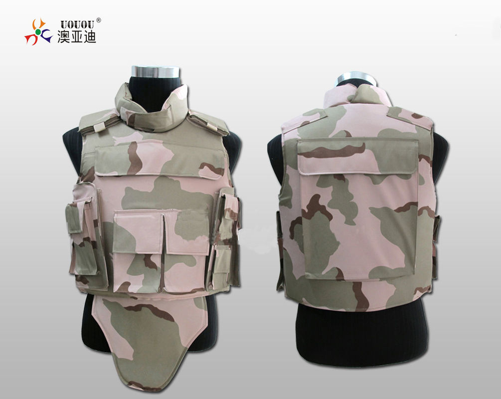 Anti-UV, PE or Aramid and NIJ IIIA camouflage Bulletproof Vest with 0.55㎡ Protection area