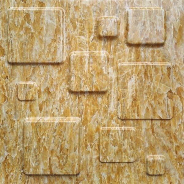 Waterproof Fire Retardant Board 3D Marble Texture  Stone Wall  3D  Wall Panels