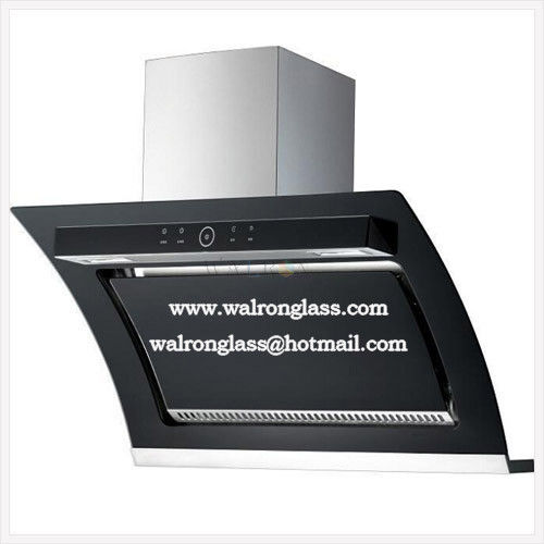Black Screen Printing Glass for Kitchen Range Hood/Home Appliance