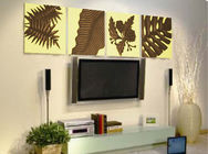 PU 3D Decorative Wall Panel for Bedroom / Hotel Decoration