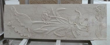 Natural beige marble 3d wall panelling