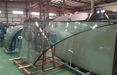 Architectural Curved Insulated Tempered Glass 19mm With Aluminum Frame