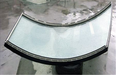 Architectural Curved Insulated Tempered Glass 19mm With Aluminum Frame
