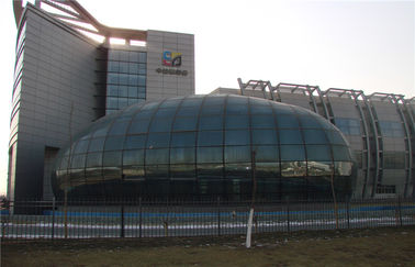 3mm - 19mm Curved Tempered Glass Sheets , Spherical Float Glass