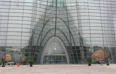 3mm - 19mm Curved Tempered Glass Sheets , Spherical Float Glass