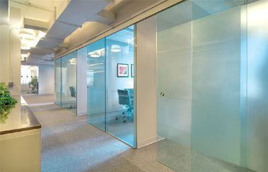 Transparent Safety Tempered Glass Partition 12mm 15mm For Office