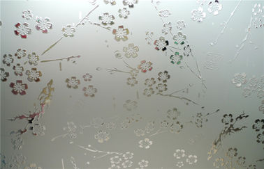 High Strength Tempered Frosted Glass , Flat Acid Etched Glass Sheet