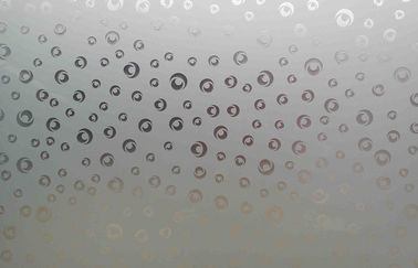 Acid Etching Patterned Frosted Tempered Glass For Decorative CE