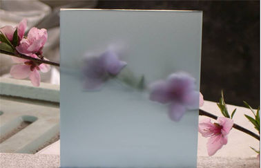 Acid Etching Patterned Frosted Tempered Glass For Decorative CE