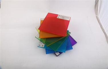 10mm Decorative Glass Panels , Silk Screen Print Colored Glass Sheets