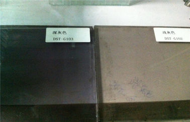 Bathroom Colorful Glass Boards , Light Grey Tinted Glass Panels