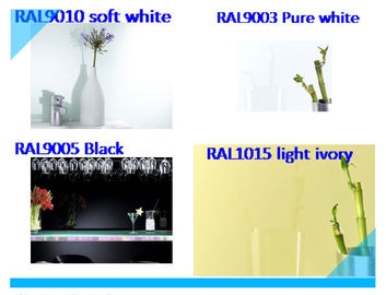 Sinoy 4mm Traffic Red Lacquered Glass 6mm For Bars , Lacobel Clear Float Glass