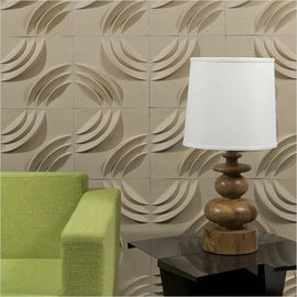 Plant Fiber Moisture Proof 3D Decorative Wall Panels / 3D Wall Board for Hotel or Household