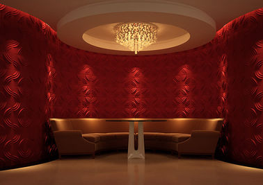 Plant Fiber Moisture Proof 3D Decorative Wall Panels / 3D Wall Board for Hotel or Household
