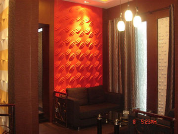 Plant Fiber Moisture Proof 3D Decorative Wall Panels / 3D Wall Board for Hotel or Household
