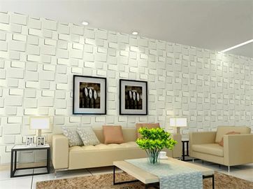 Customized Logo Decorative 3D Textured Wall Panels Colorful  Wallpaper 1.5 cm Thickness