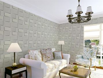 Customized Logo Decorative 3D Textured Wall Panels Colorful  Wallpaper 1.5 cm Thickness