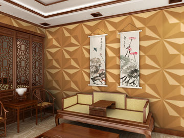 High End External Wall Cladding Custom 3D Wall Panels / 3D Wall Covering Waterproof