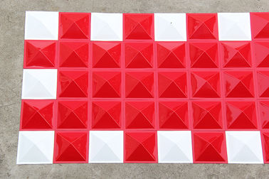 Fireproof Outdoor Cladding 3D Textured Wall Panels Customized Logo 3D Wall Background