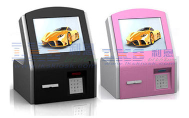 TCP / IP Network Self Service IC Card Reader Mini Curve With Webcamera