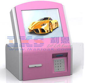 TCP / IP Network Self Service IC Card Reader Mini Curve With Webcamera