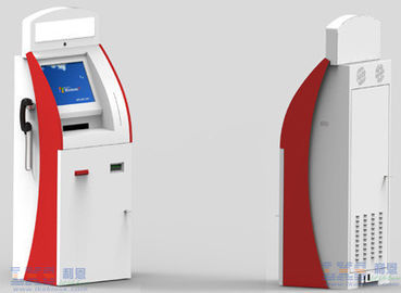 High Safety Touchscreen Laboratory Test Report Printer Health Kiosk With Platform Scale