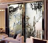 10mm Silver laminated Decorative Glass Panels With Flat Shape For Partition