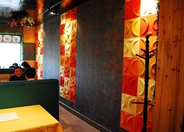 Colored Vinyl 3D Decorative Wall Panels
