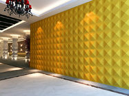 Square PC 3D Decorative Wall Panel Building / Thermal Insulation Panel