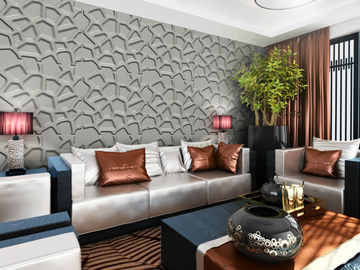 Fashion Wall Art  3D Living Room Wallpaper , Modern 3D Wall Panel for Sofa Background