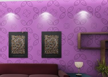 Indoor Multi Color Wall Covering 3D Background Wall / Modern 3D Wall Stickers for Hotel