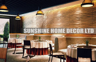 Textured Recycled Decorative 3D Wall Panels / Commercial Wall Board Tile