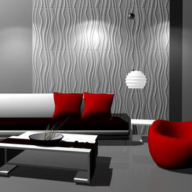 3d wall board, fiber wallpaper of wall decor wave panels MDF