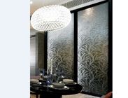 Crystal Carved Glass Decorative Wall Panels On Tinted Glass , Unique Design