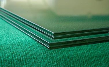 Blue , Grey Architectural Pvb Laminated Safety Glass , Decorative Laminated Glass Panels