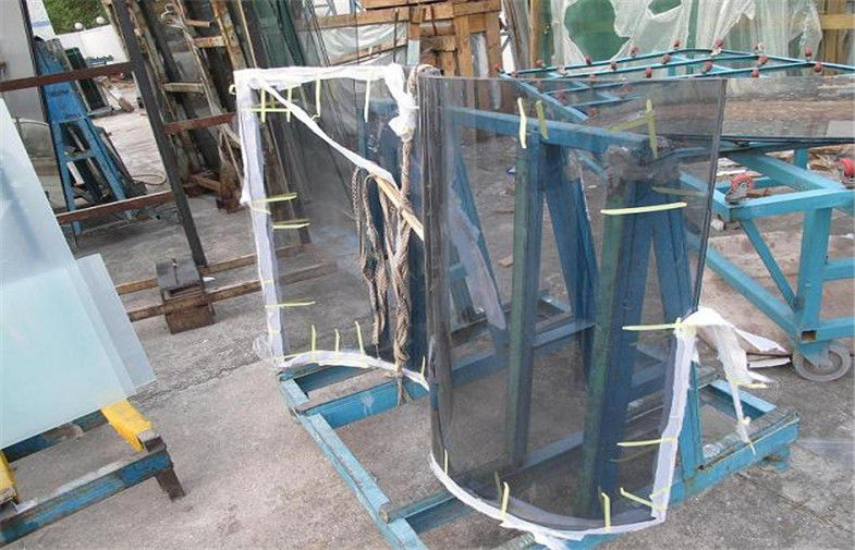 Heat Insulated Clear Curved Tempered Glass For Shower Enclosure