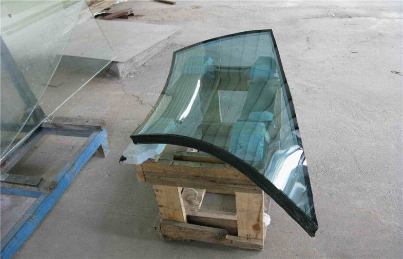 High Strength Curved Tempered Glass For Staircase , Clear Float Glass
