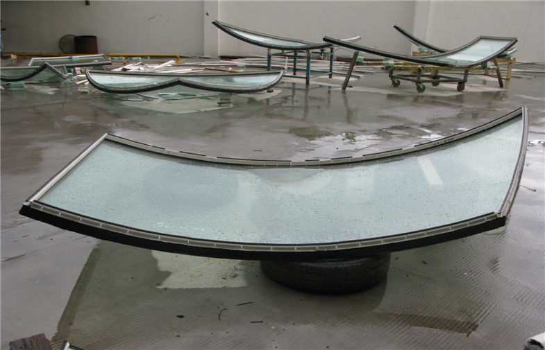 4mm 5mm 6mm Double Curved Tempered Glass Panels For Exhibition