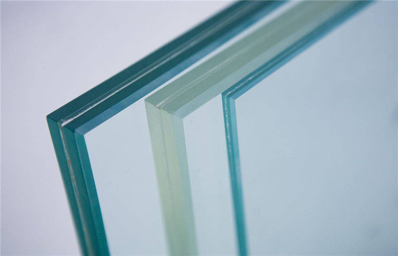Ultra Clear Safety Tempered Glass Laminated , Heat Strengthened Glass