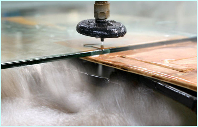 Flat Decorative Glass Panels Water Jet Cutter For Cutting Glass