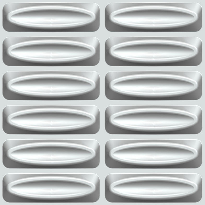 Thermoform Composite PVC Wall Stencil 3D Wallpaper for Living Room / Office / Club