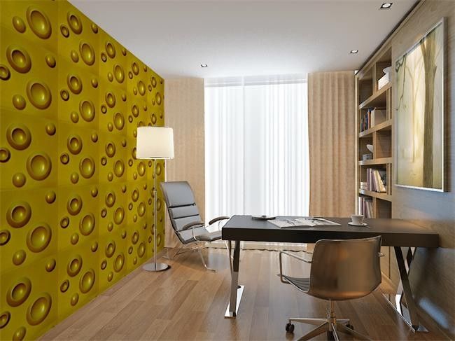 Studio Modern 3D Wall Panels Ecological Material 3D Wall Covering 2.0 cm Thickness 300*300 mm