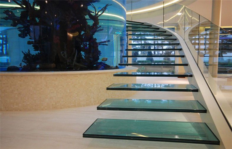 Fire Proof Tempered Laminated Safety Glass For Building Stairs